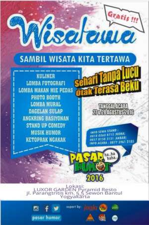 Wisatawa @pasar_humor 27 & 28 Agustus 2016 At Luxor Garden Pyramid Resto