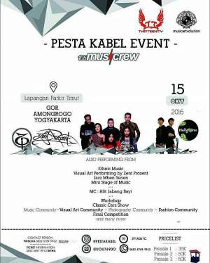 PESTA KABEL EVENT | 15 OKTOBER 2016 | GOR AMONGROGO YOGYAKARTA