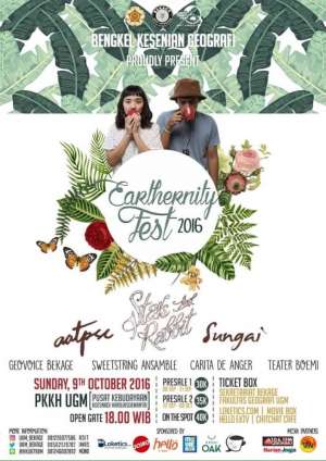 Earthernity Fest 2016 | 09 Oktober 2016 | PKKH UGM | 18.00 WIB