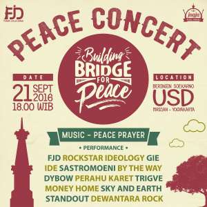 Peace Concert | 21 September 2016 | 18.00 WIB | Beringin Soekarno Universitas Sanatha Dharma