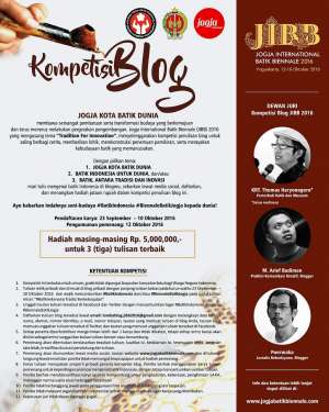 Kompetisi Blog JIBB 2016 | 23 September - 10 Oktober 2016 
