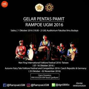 Gelar Pentas Pamit Rampoe UGM 2016 | 01 Oktober 2016 | Auditorium Fakultas Ilmu Budaya