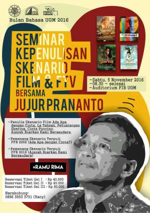 Seminar Kepenulisan Skenario Film & FTV Bersama Jujur Prananto