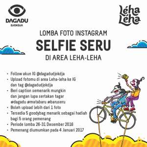 Lomba Foto Instagram Dagadu - SELFIE SERU