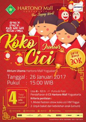 Lomba Koko & Cici Junior Total Hadiah 4 Juta