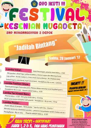 Festival Kesenian Mugadeta, SMP Muhammadiyah 3 Depok