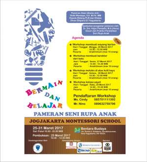Pameran Seni Rupa Anak oleh Jogjakarta Montessori School 