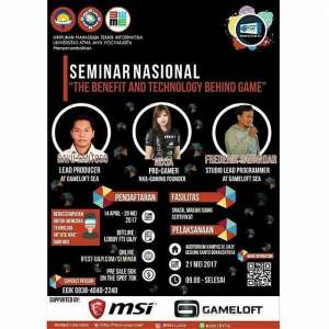 Seminar Nasional  &ldquo;The Benefit & Technology Behind Game&rdquo; 