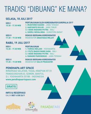 Pertunjukan Tari dan Diskusi di Pendhapa Art Space 'TRADISI "DIBUANG" KE MANA?&rsquo; 