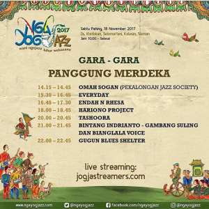 Ngayogjazz 2017 - Penampil di Panggung Merdeka