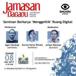 Jamasan Dagadu 2017 'Menggelitik' Ruang Digital bersama Agan Harahap 