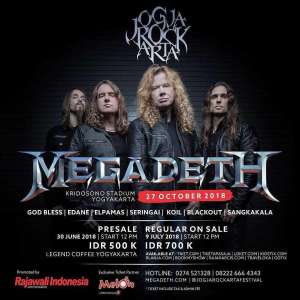 Jogjarockarta 2018 Menghadirkan Megadeth
