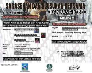 Sarasehan dan Blusukan bersama Kandang Kebo
