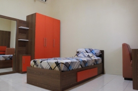 Kamar yang full furnished dan elegan 