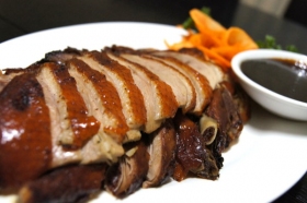 Pecking duck