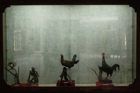 diorama ayam jago