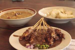 Menu sate ayam