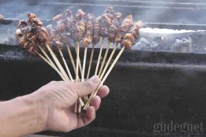 Sate ayam dan kambing