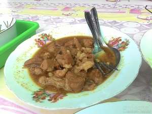 Seporsi tongseng kambing di Sate Klathak Pak Pong
