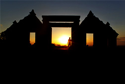 Beautiful Landscape from Ratu Boko Palace Beautiful Landscape from Ratu Boko Palace