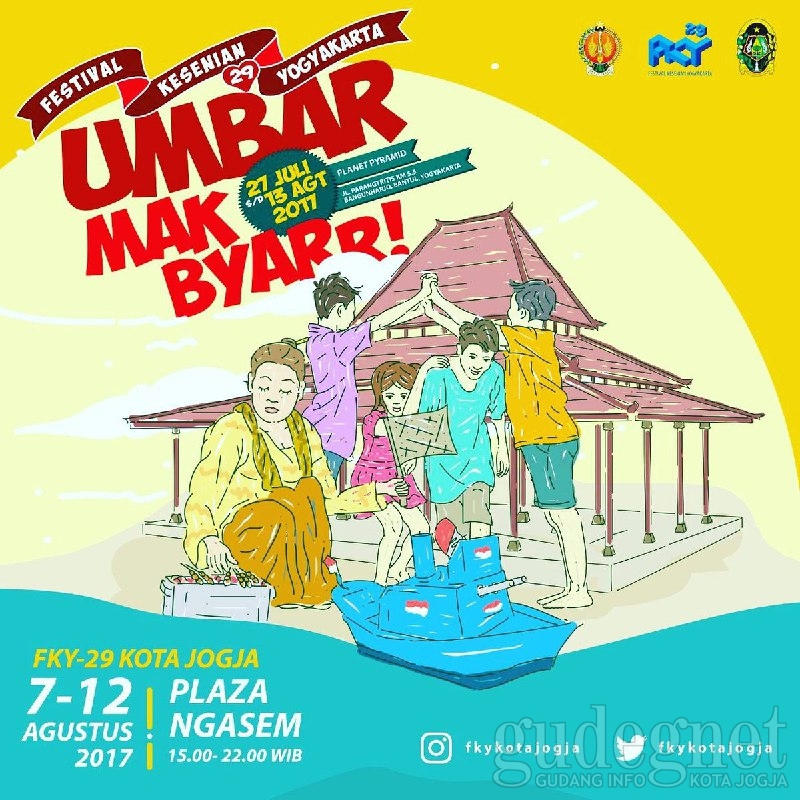 Ini Jadwal FKY Kota Jogja, 7-12 Agustus 2017 Ini Jadwal FKY Kota Jogja, 7-12 Agustus 2017