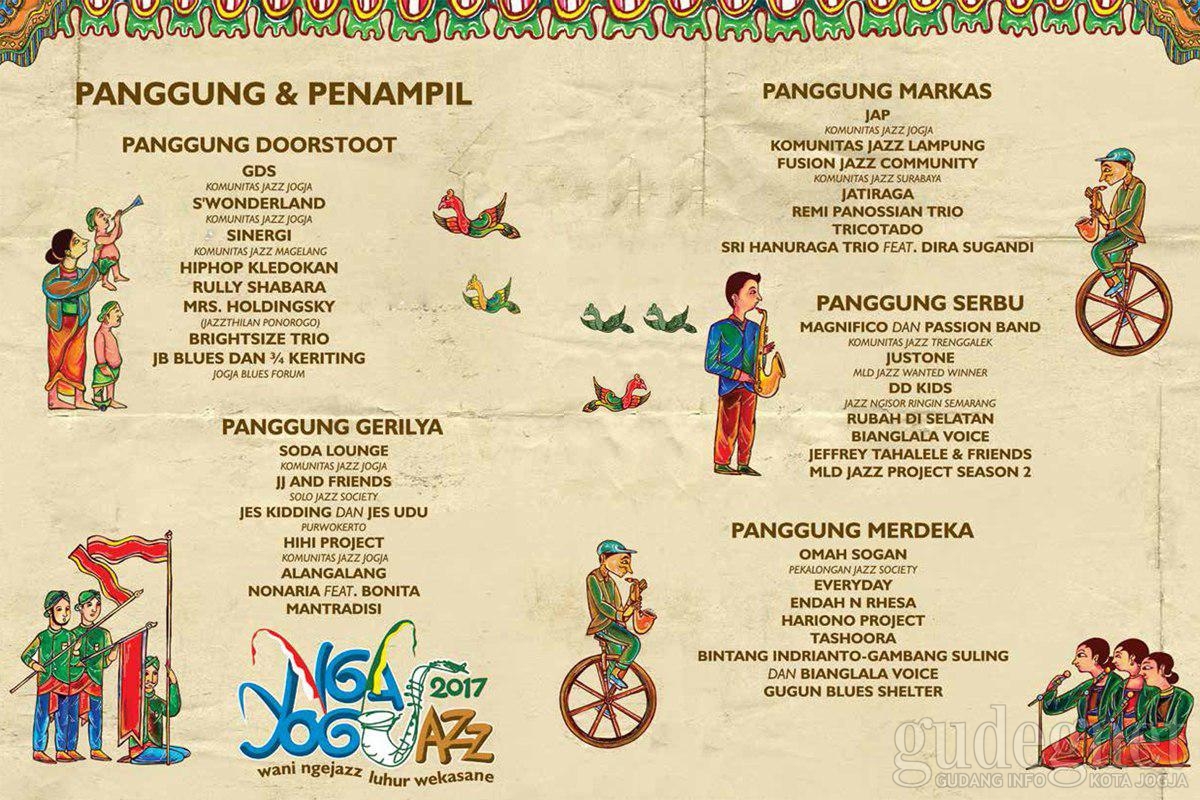 Ini Daftar Lengkap Panggung dan Penampil Ngayogjazz 2017 Ini Daftar Lengkap Panggung dan Penampil Ngayogjazz 2017