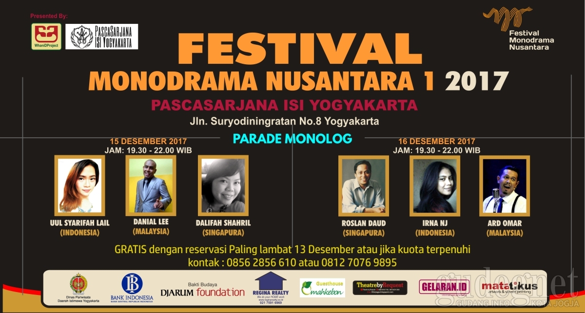 Kolaborasi 3 Negara di Festival Monodrama Nusantara Kolaborasi 3 Negara di Festival Monodrama Nusantara