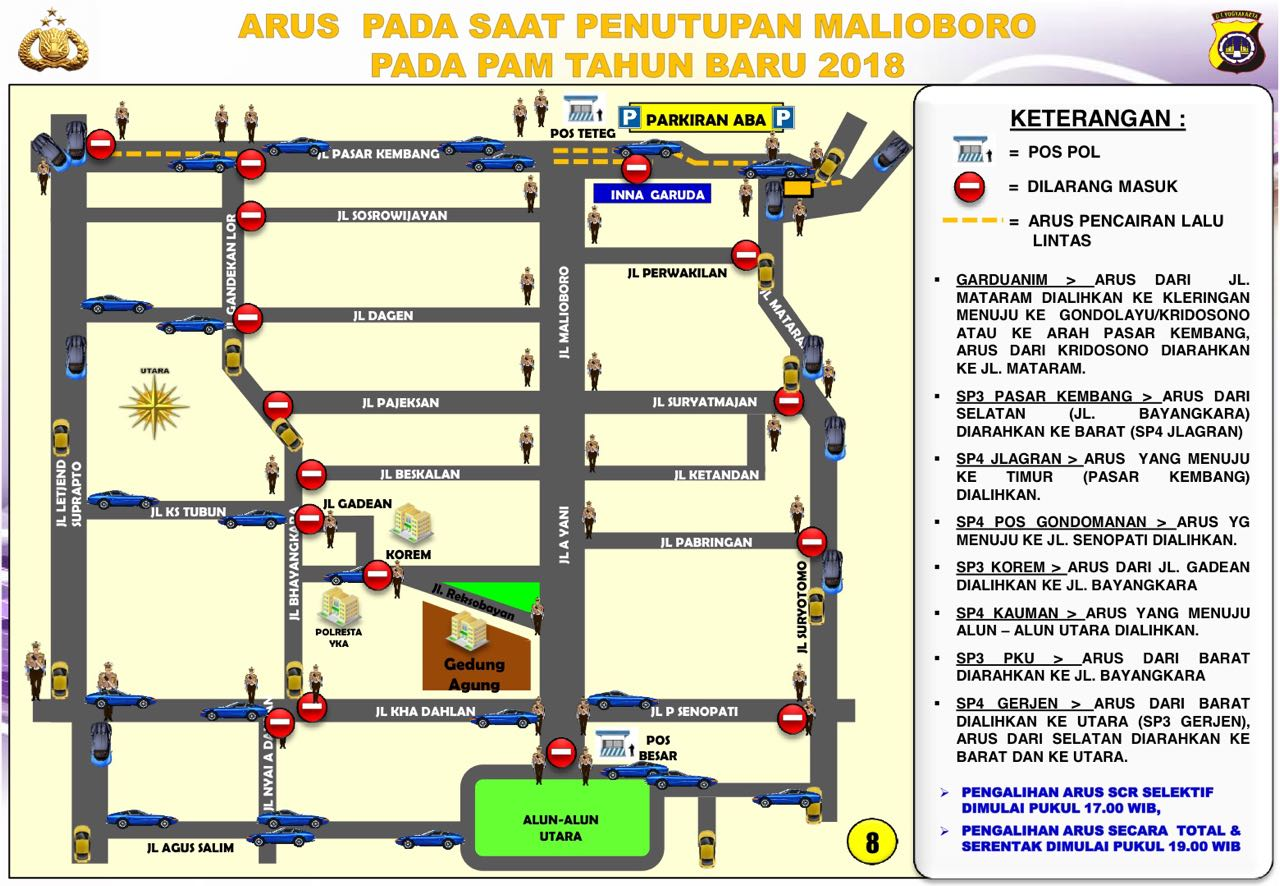 Daftar Acara Tahun Baruan di Malioboro dan Info Pengalihan Arusnya Daftar Acara Tahun Baruan di Malioboro dan Info Pengalihan Arusnya
