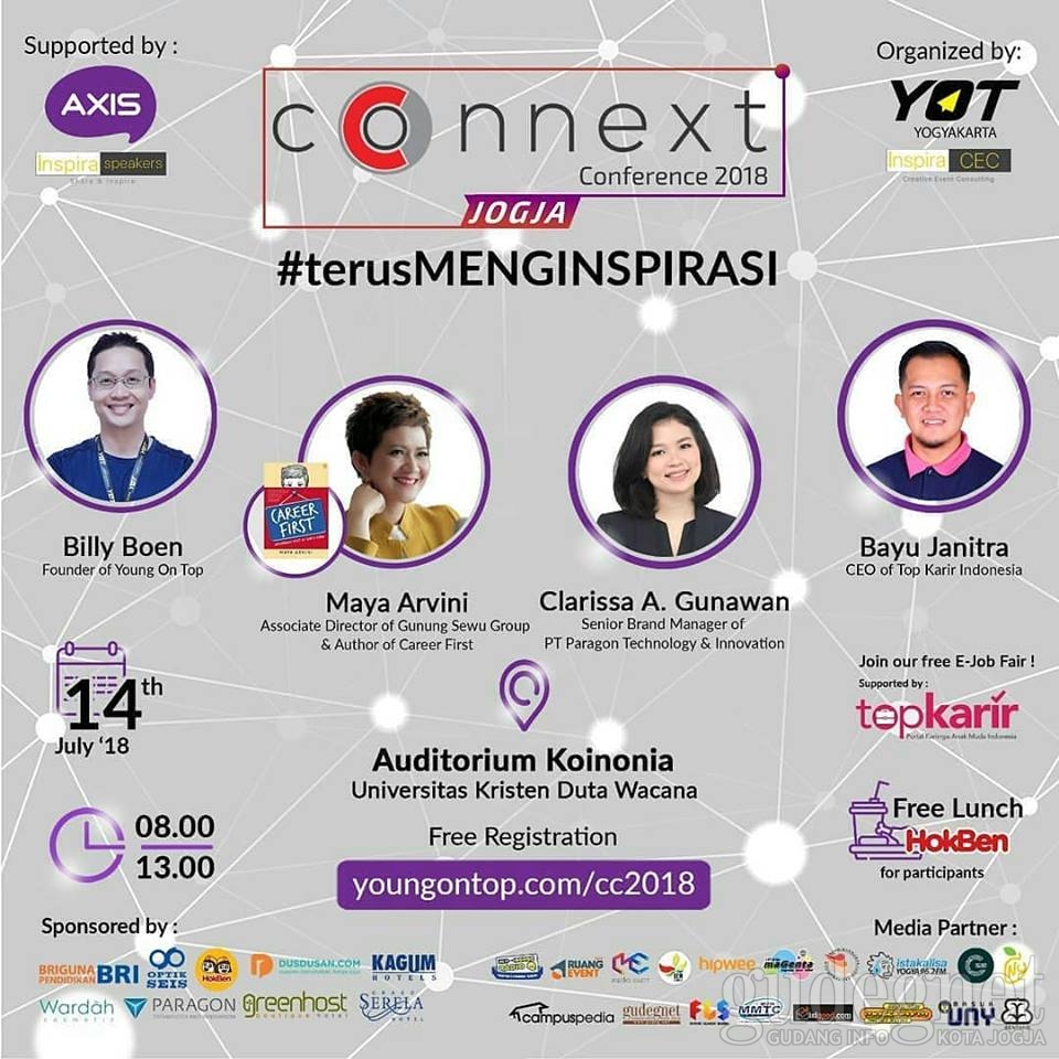 YOT Connext Conference Akan Menginspirasi Anak Muda Jogja! YOT Connext Conference Akan Menginspirasi Anak Muda Jogja!