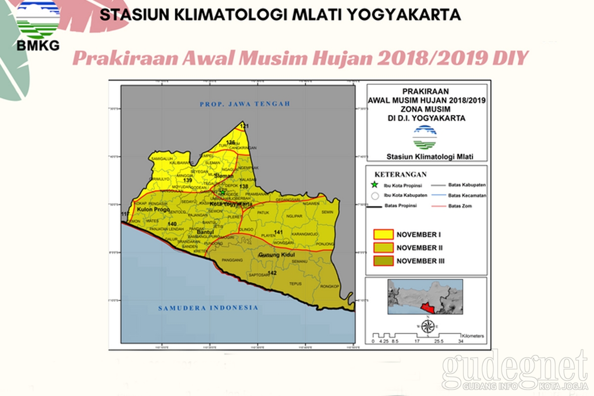 Musim Hujan di DIY Mulai November, Selama Kemarau Waspada Kekeringan