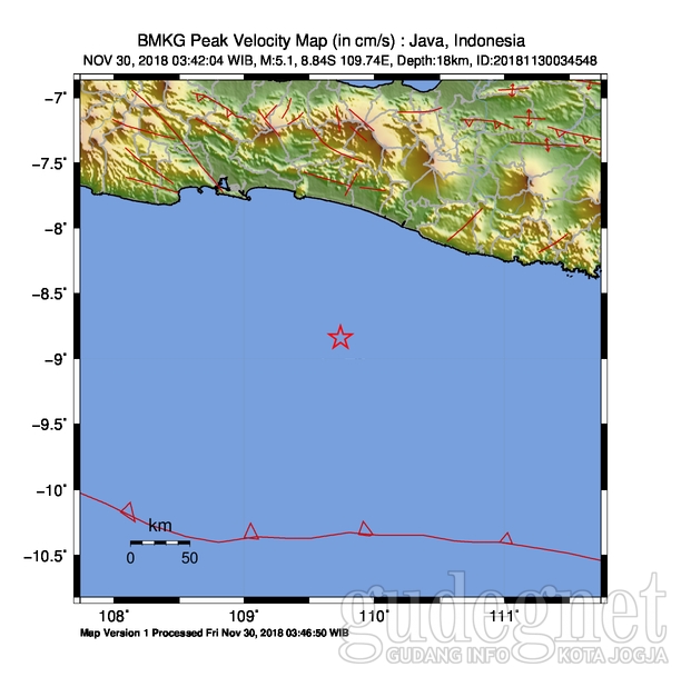 Gempa 5.1 SR Guncang Kulonprogo Gempa 5.1 SR Guncang Kulonprogo