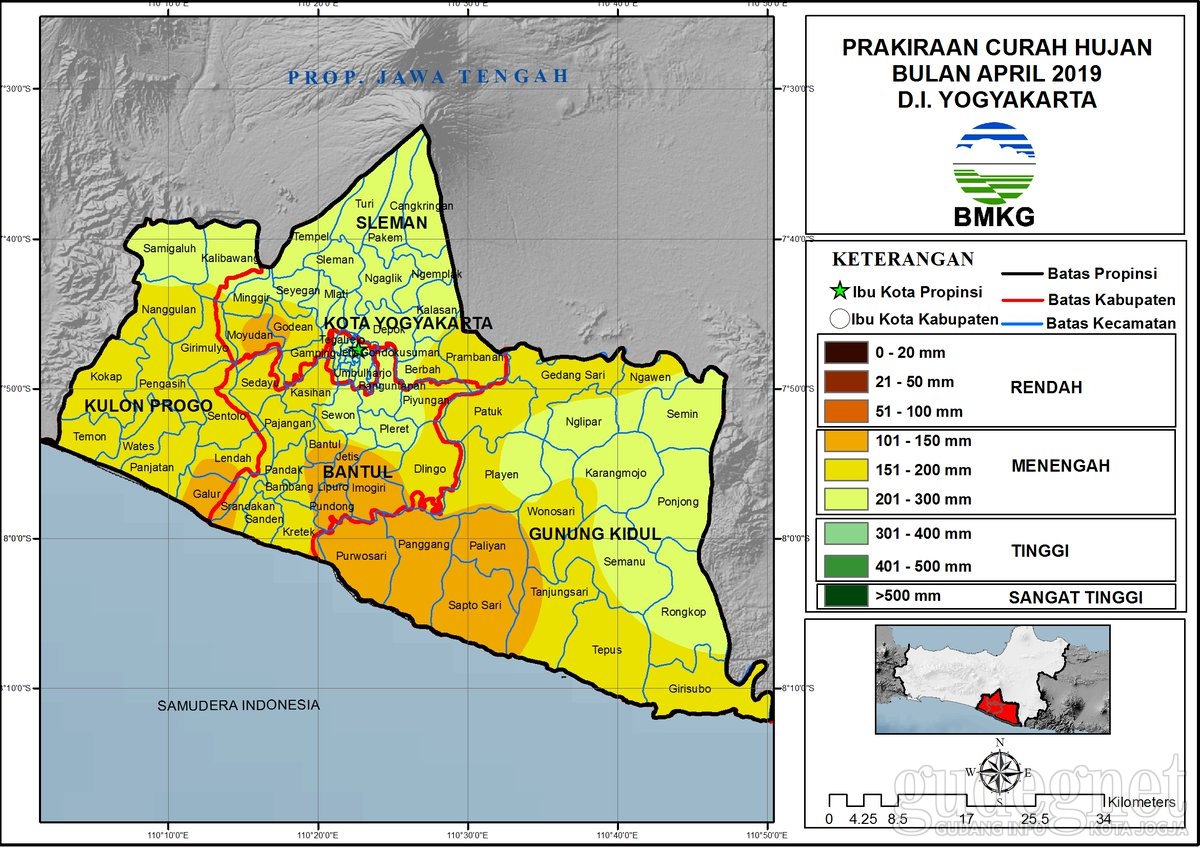April di Jogja Masih Hujan Sedang Hingga Lebat April di Jogja Masih Hujan Sedang Hingga Lebat