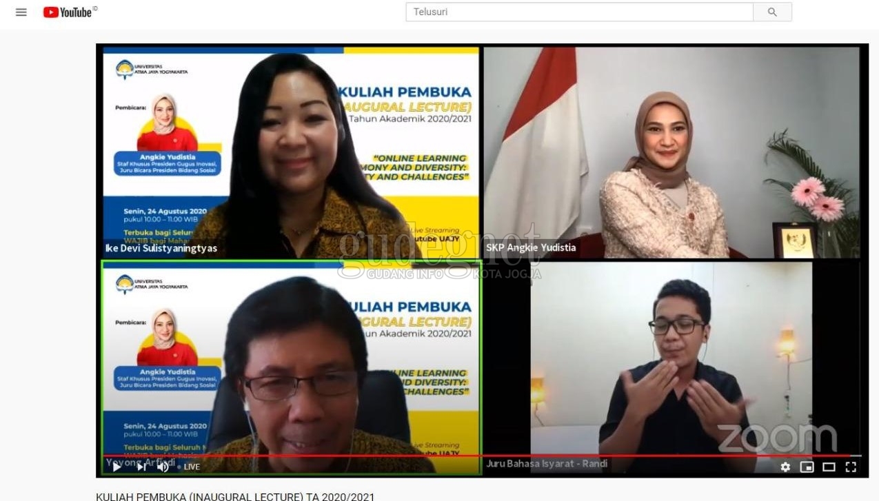 Stafsus Presiden, Angkie Yudistia Isi Kuliah Pembuka UAJY, Ungkap 10 Skill Penting Stafsus Presiden, Angkie Yudistia Isi Kuliah Pembuka UAJY, Ungkap 10 Skill Penting