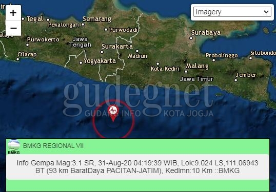 Gempa Bumi Tektonik di Selatan Jawa Tidak Berpotensi Tsunami Gempa Bumi Tektonik di Selatan Jawa Tidak Berpotensi Tsunami