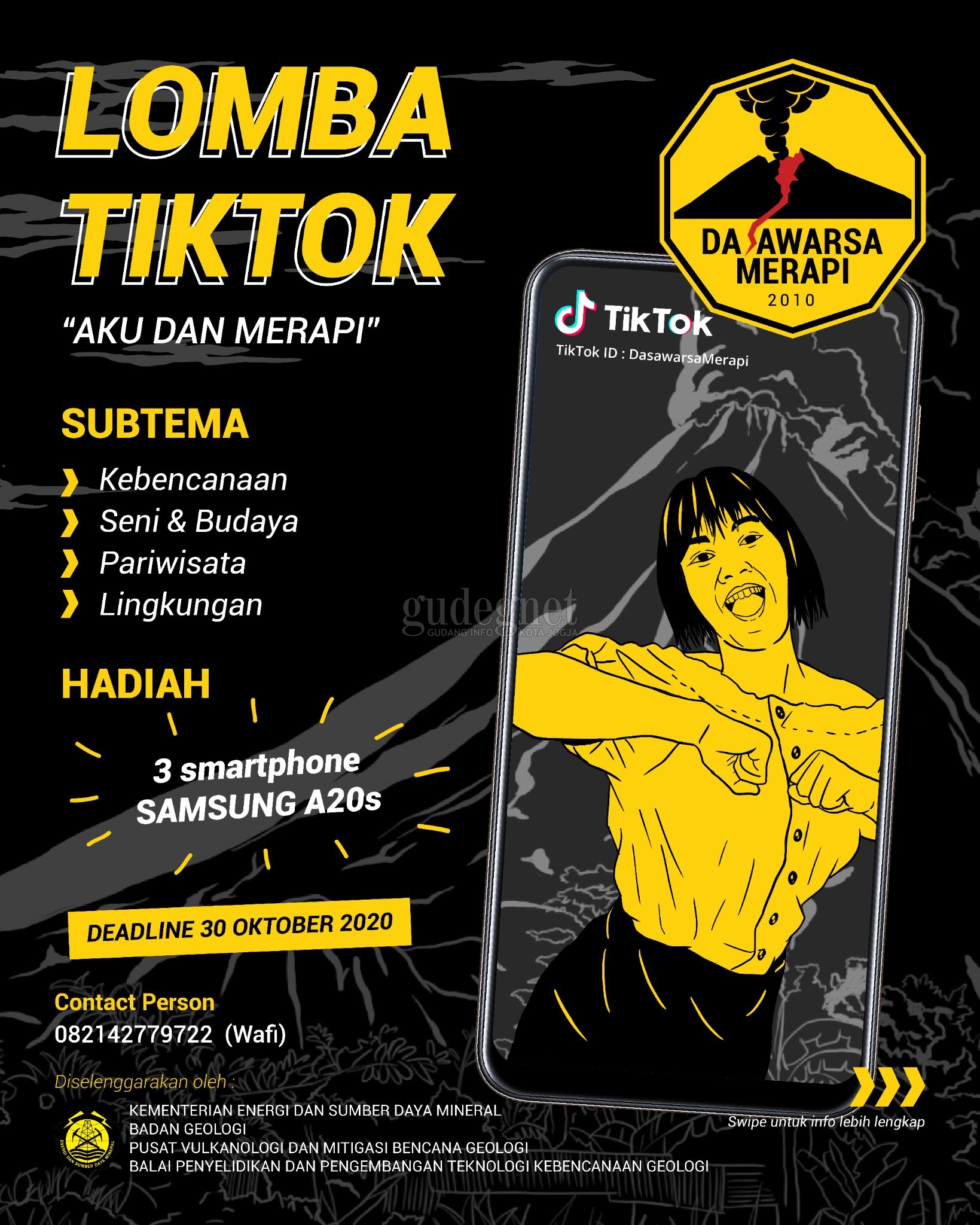 Yuk Ikut Lomba Tik Tok Satu Dasawarsa Erupsi Merapi 2010, Ini Caranya Yuk Ikut Lomba Tik Tok Satu Dasawarsa Erupsi Merapi 2010, Ini Caranya