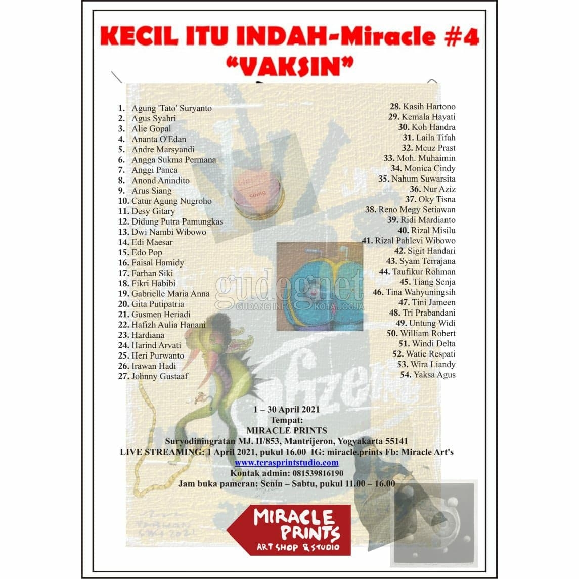 ''Kecil Itu Indah #4: Vaksin'', Fenomena Vaksin Dari Kacamata Seniman ''Kecil Itu Indah #4: Vaksin'', Fenomena Vaksin Dari Kacamata Seniman