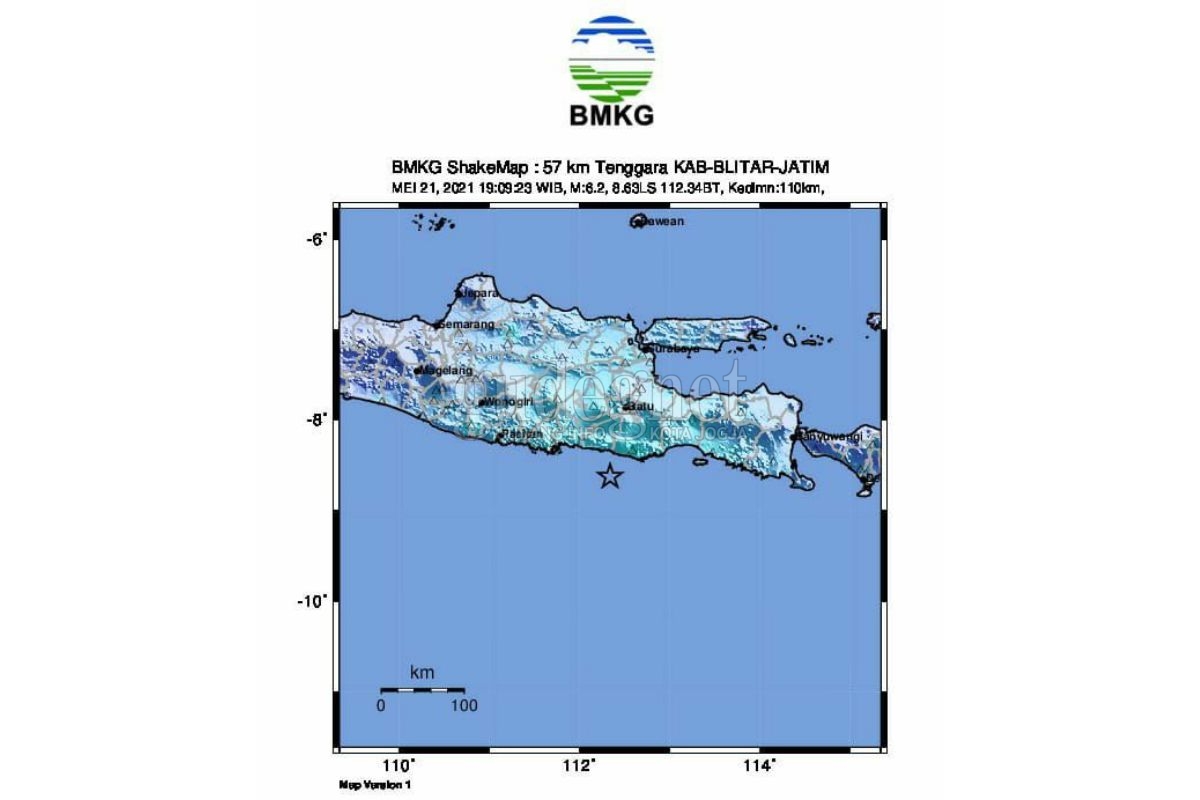 Gempa Guncang Blitar, Terasa Hingga DIY