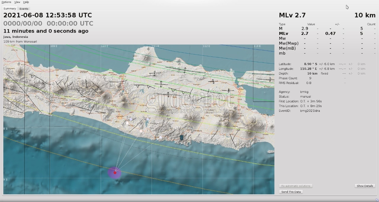 Gempa Getarkan Bantul dan Gunungkidul Hari Ini Gempa Getarkan Bantul dan Gunungkidul Hari Ini