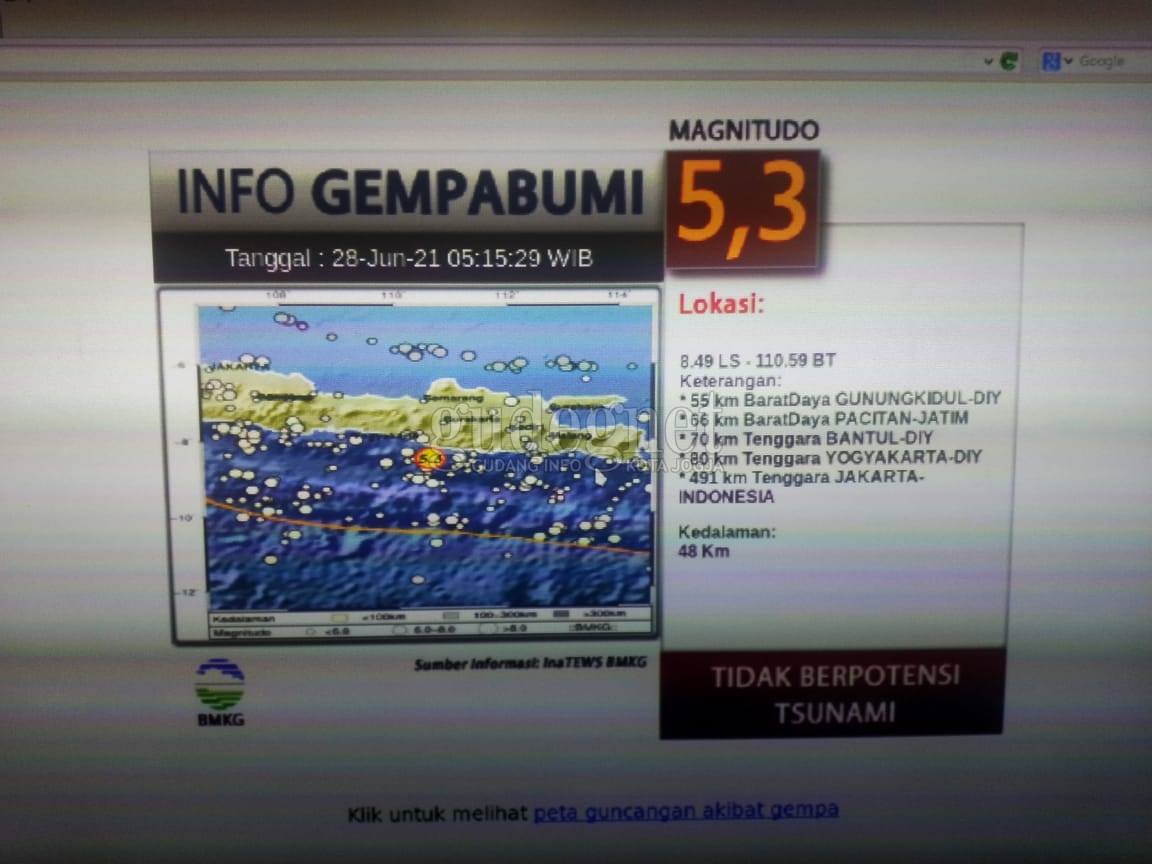 Akibat Gempa Tadi Pagi, 18 Bangunan Rusak Akibat Gempa Tadi Pagi, 18 Bangunan Rusak