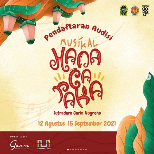 Ikuti Audisi Pertunjukan Musikal ''Hanacaraka'' Ikuti Audisi Pertunjukan Musikal ''Hanacaraka''