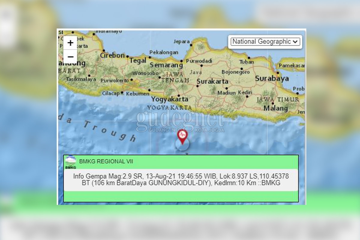 Bantul dan Gunungkidul Digetarkan Gempa Bumi Hari Ini Bantul dan Gunungkidul Digetarkan Gempa Bumi Hari Ini
