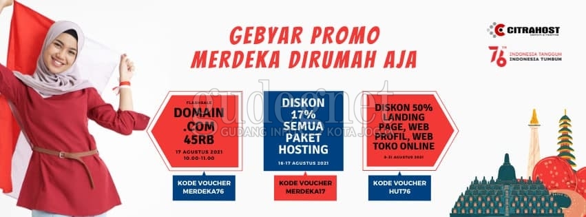 Flash Sale Kemerdekaan Citrahost: Domain .COM Setahun Cuma 45.000 Flash Sale Kemerdekaan Citrahost: Domain .COM Setahun Cuma 45.000