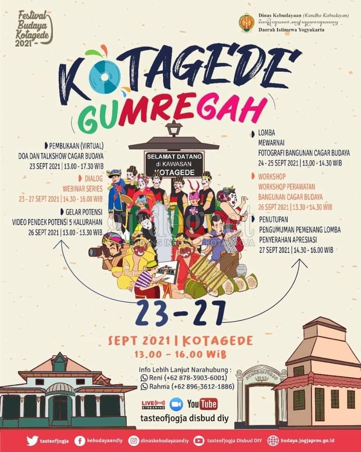 Rangkaian Acara Festival Budaya Kotagede ''Kotagede Gumregah'' 2021 Rangkaian Acara Festival Budaya Kotagede ''Kotagede Gumregah'' 2021