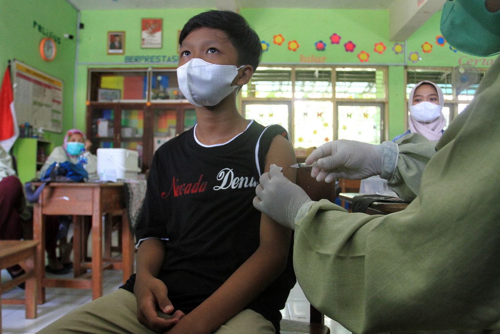 220 Siswa MIN 1 Bantul Divaksinasi Covid-19