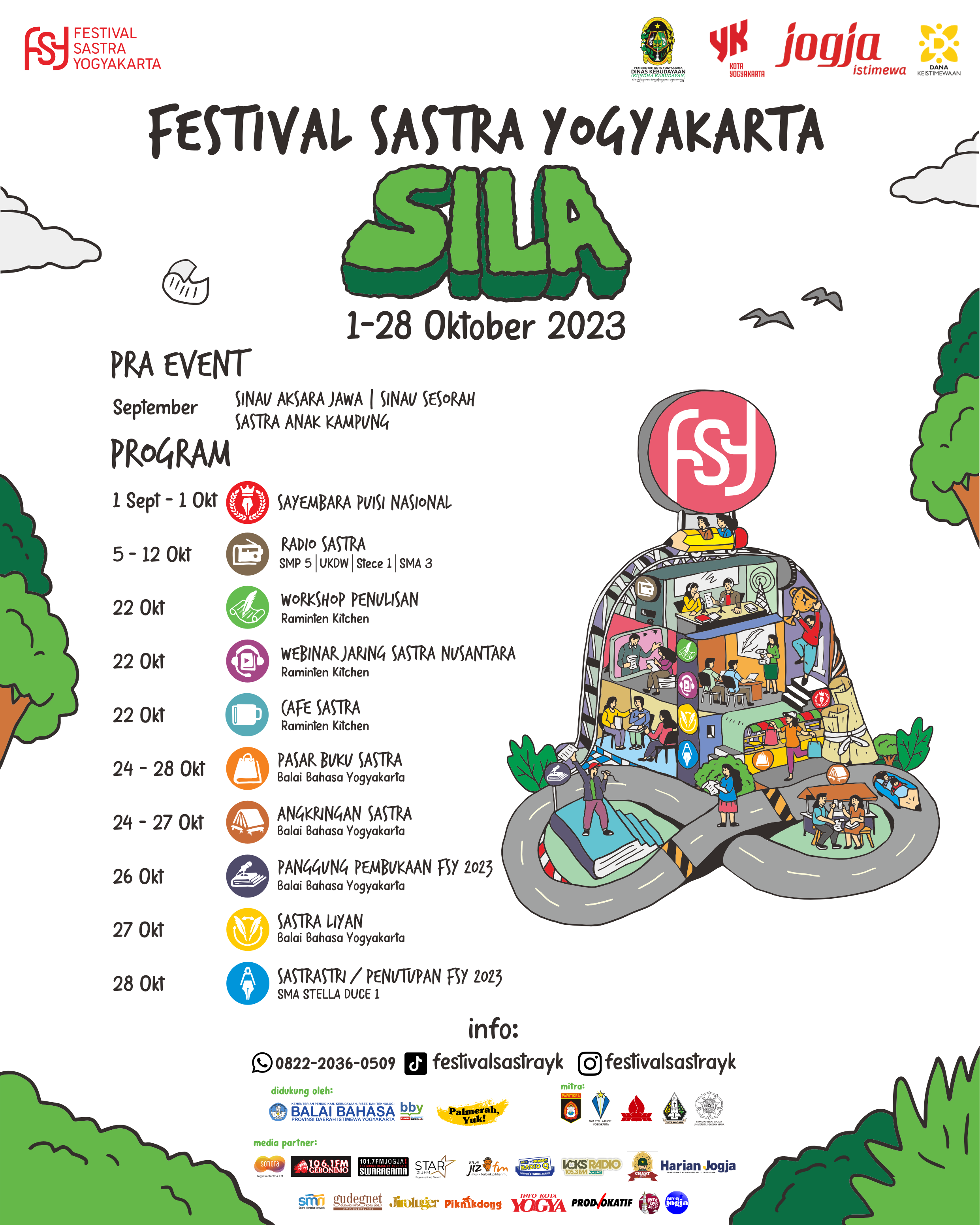 Festival Sastra Yogyakarta 2023 "SILA" Digelar Festival Sastra Yogyakarta 2023 "SILA" Digelar