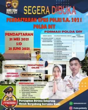Mau Jadi PNS Polda DIY? Ini Cara Daftar dan Syaratnya