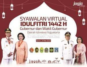 Gubernur dan Wakil Gubernur Gelar Syawalan Virtual