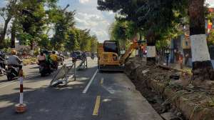 Revitalisasi Jalur Pedestrian Segmen Gramedia-Galeria Mulai Dikerjakan 
